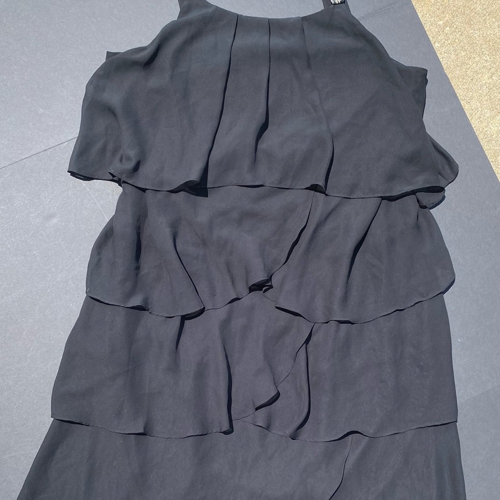 Deb Gray Asymmetrical Halter Sundress Cocktail